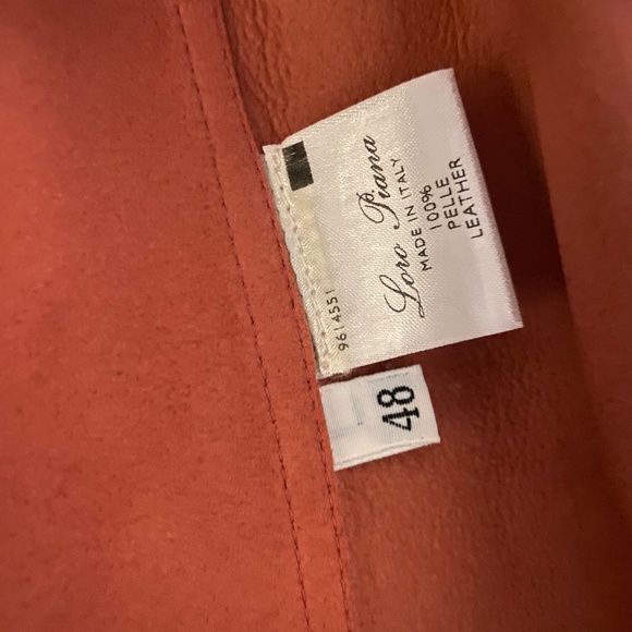 Loro Piana Beige Leather Jacket – Size 48 – Red Lining – Excellent Condition - Picture 5 of 5
